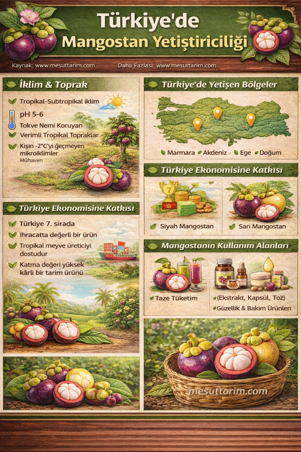 Mangosteen (Garcinia mangostana) Yetiştiriciliği