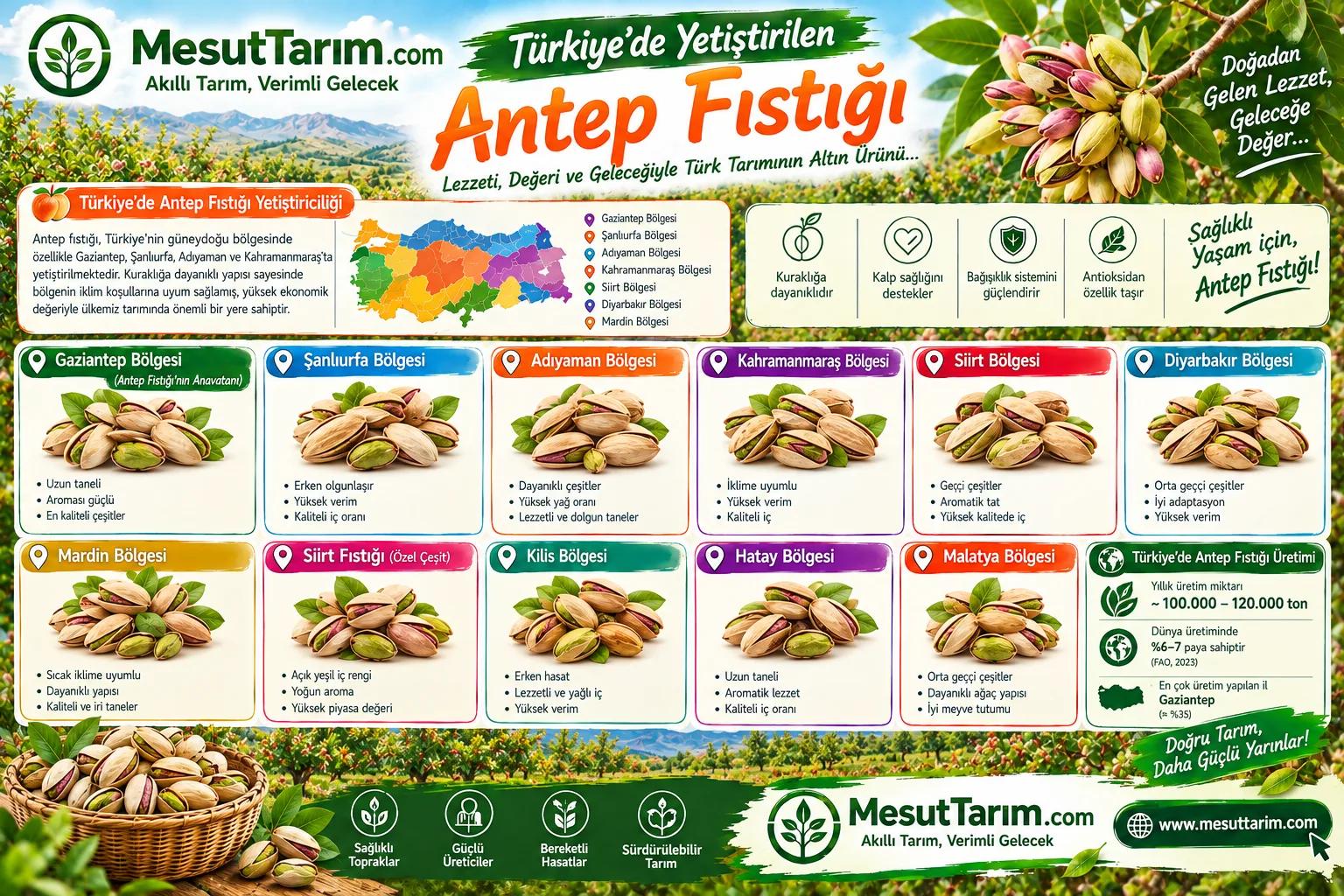  Antep Fıstığı Çeşitleri ve Yetiştiriciliği