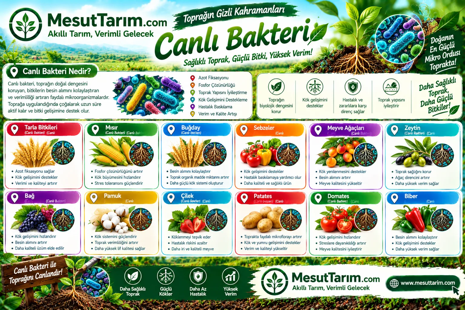Tarımda Canlı Bakterilerin Kullanımı