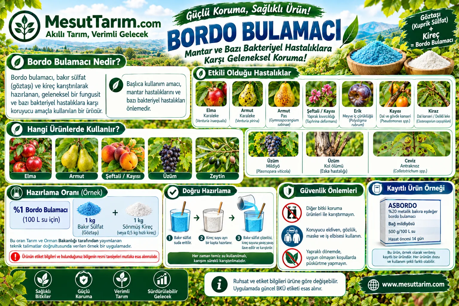 Bordo Bulamacı Kullanımı ve Amaçları
