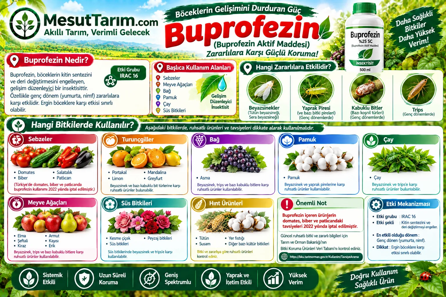 Buprofezin Nedir? Kabuklu Bit İlaçlarıyla Karşılaştırma