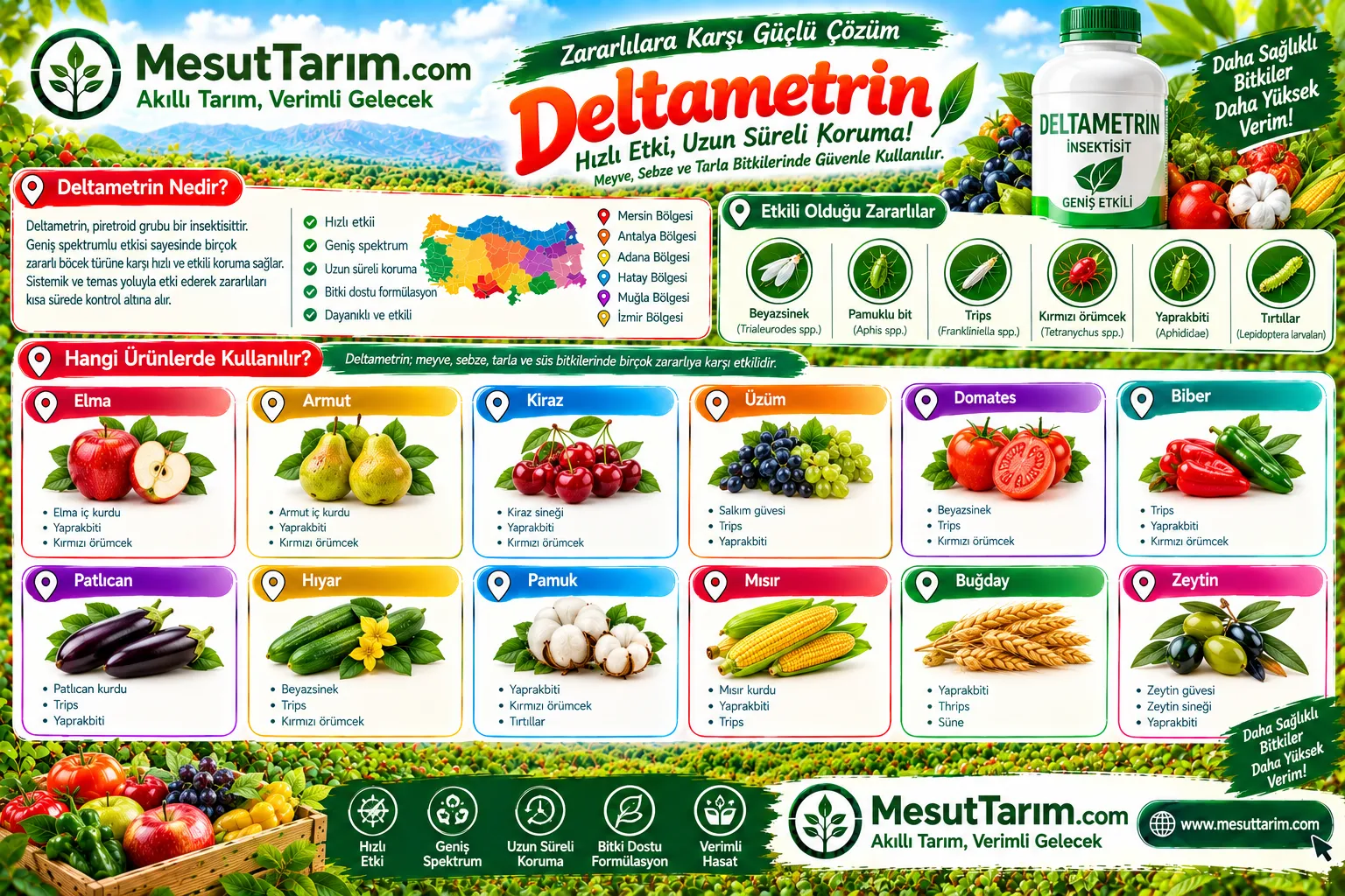Deltametrin Kullanımı ve Etki Mekanizması
