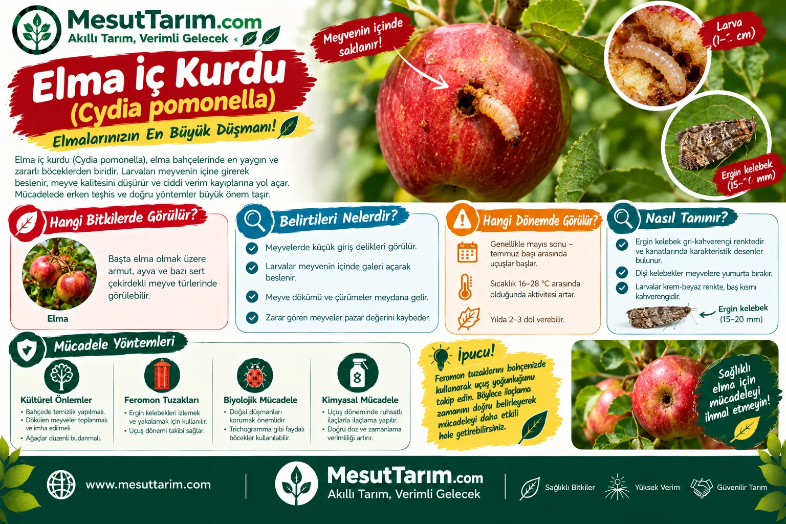 Elma İçkurdu (Cydia pomonella) Mücadelesi