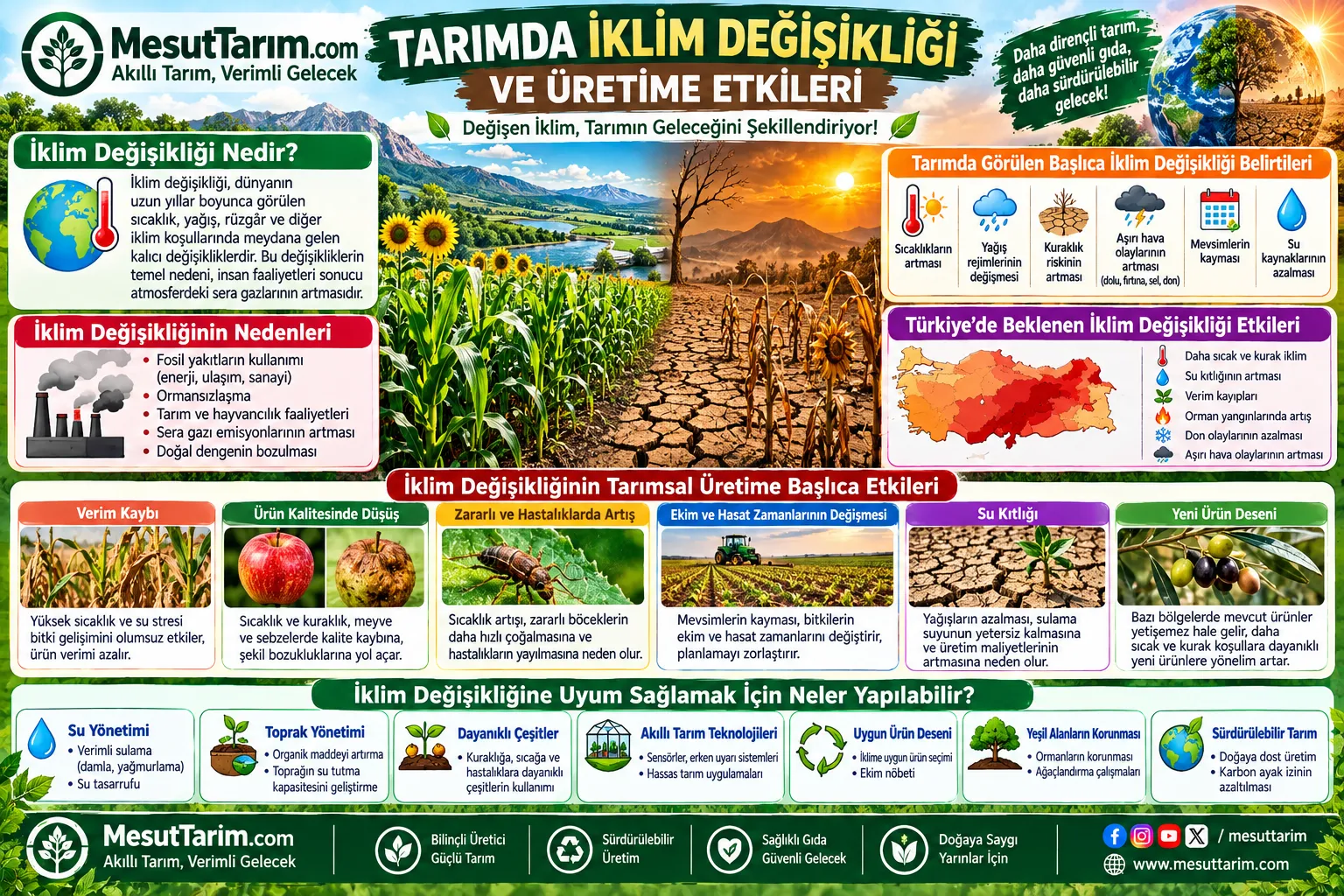 Tarımda İklim Değişikliği ve Üretime Etkileri