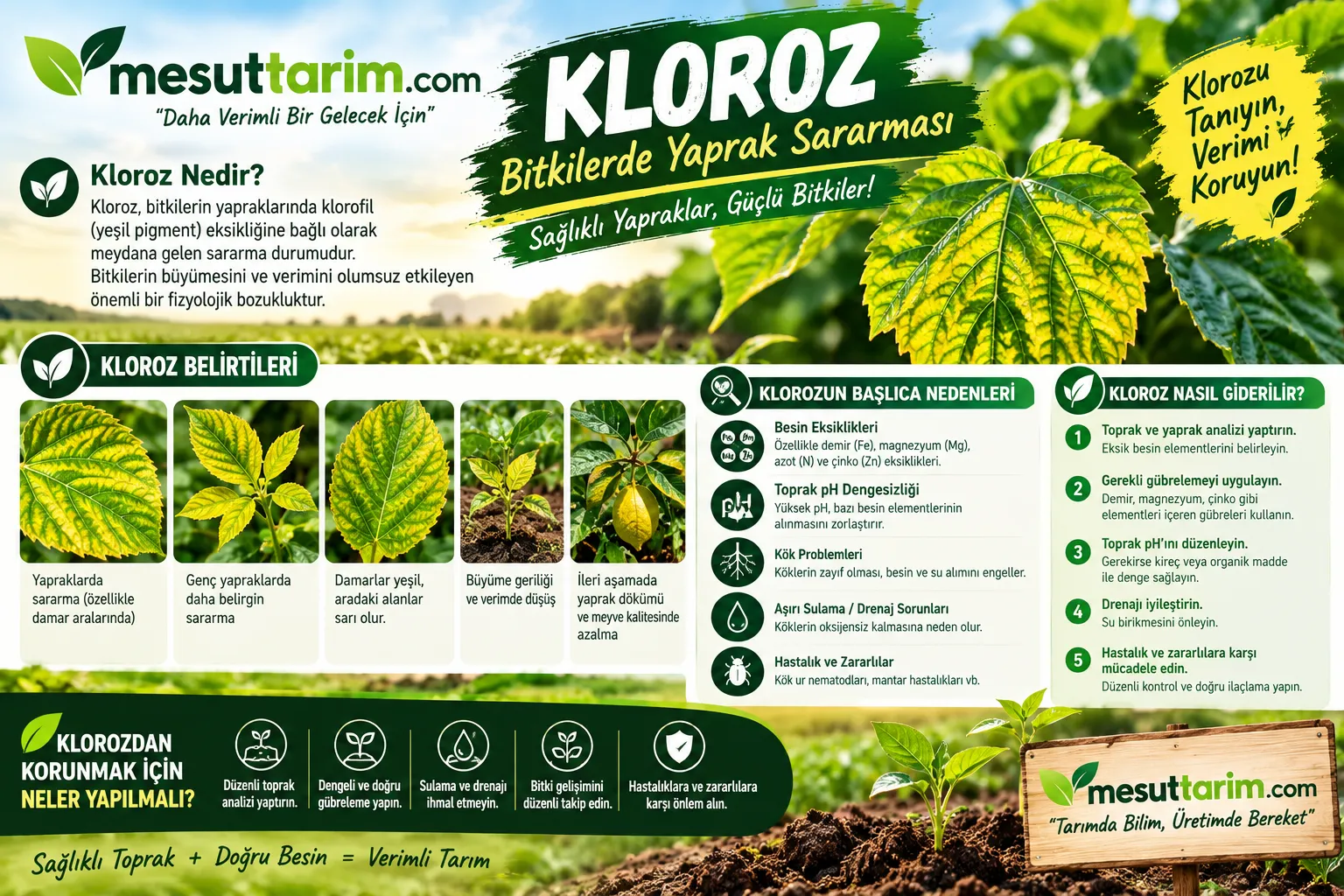 Kloroz Nedir? Bitkilerde Yaprak Sararmasının Nedenleri