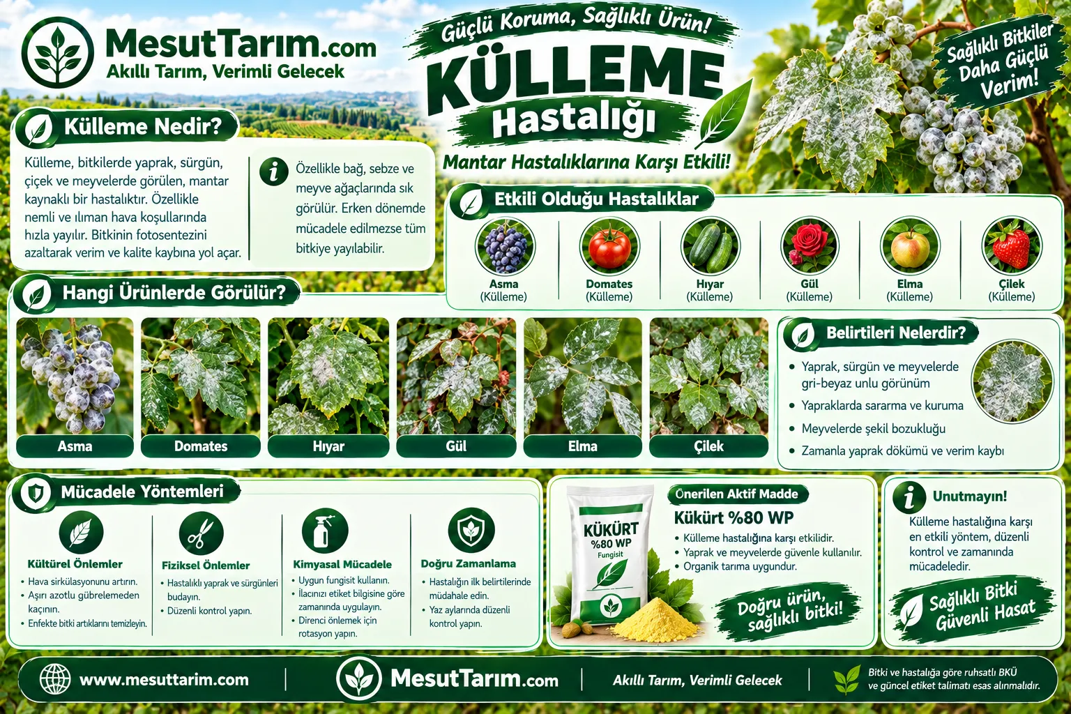 Külleme Hastalığı Belirtileri, Mücadelesi ve Ruhsatlı İlaçları