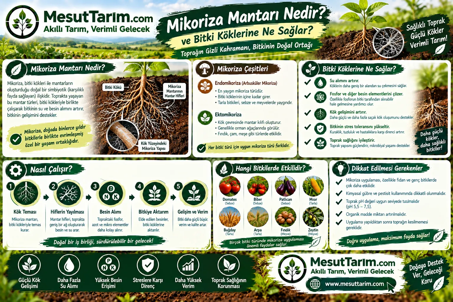 Mikoriza Mantarı Nedir ve Bitki Köklerine Ne Sağlar?