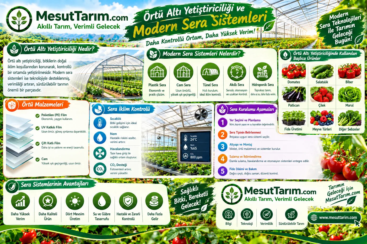 Örtü Altı Yetiştiriciliği ve Modern Sera Sistemleri