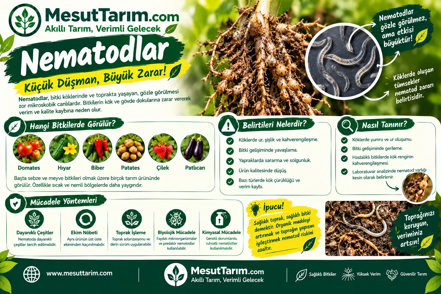 Nematodlar Nedir? Belirtileri ve Mücadelesi