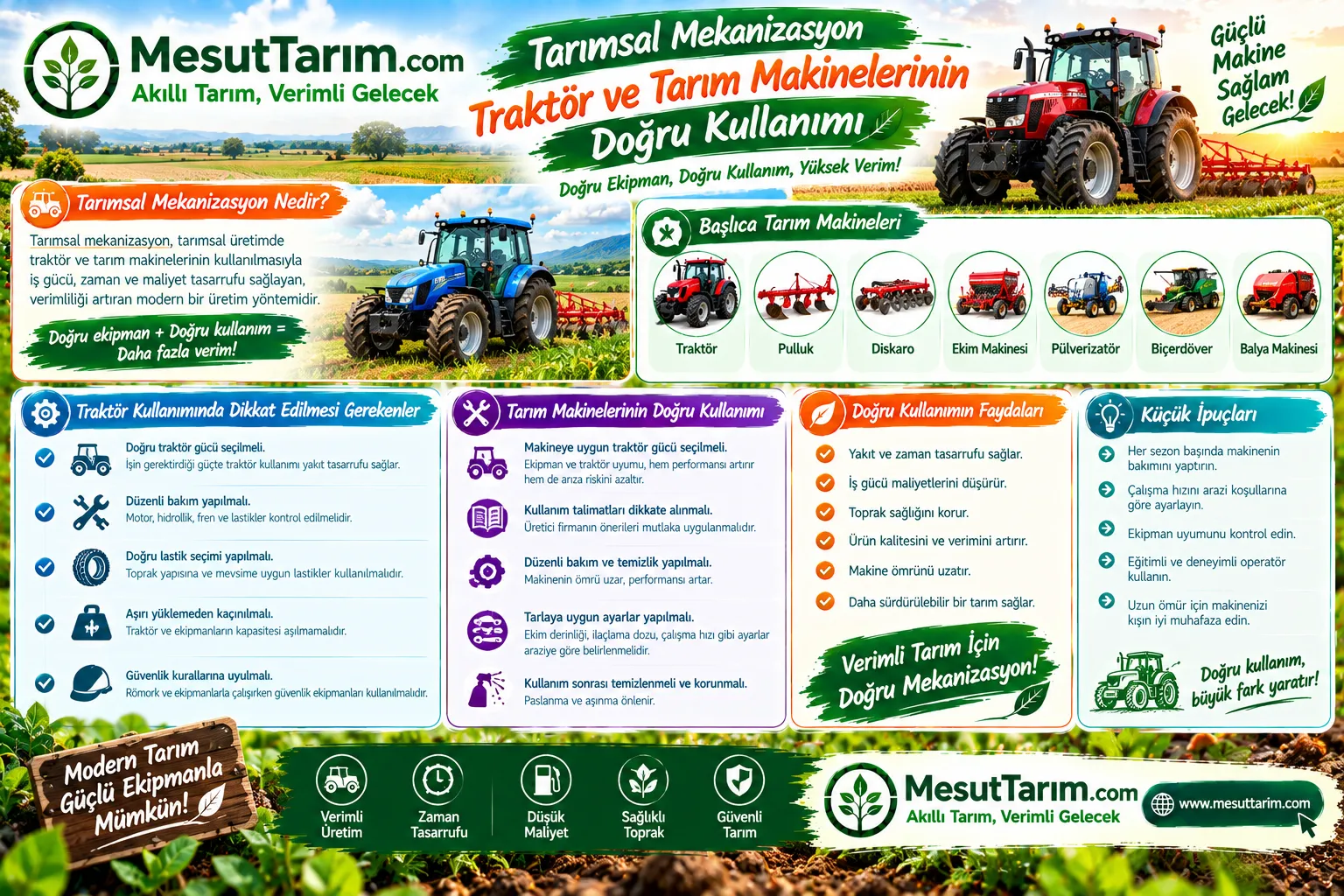 Tarımsal Mekanizasyon: Traktör ve Tarım Makinelerinin Doğru Kullanımı