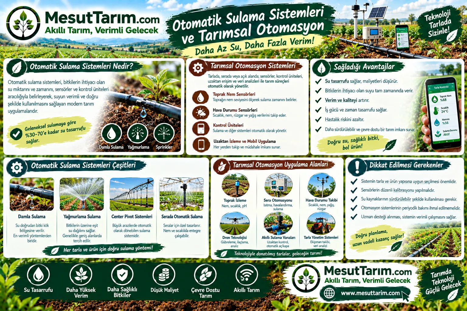 Otomatik Sulama Sistemleri ve Tarımsal Otomasyon