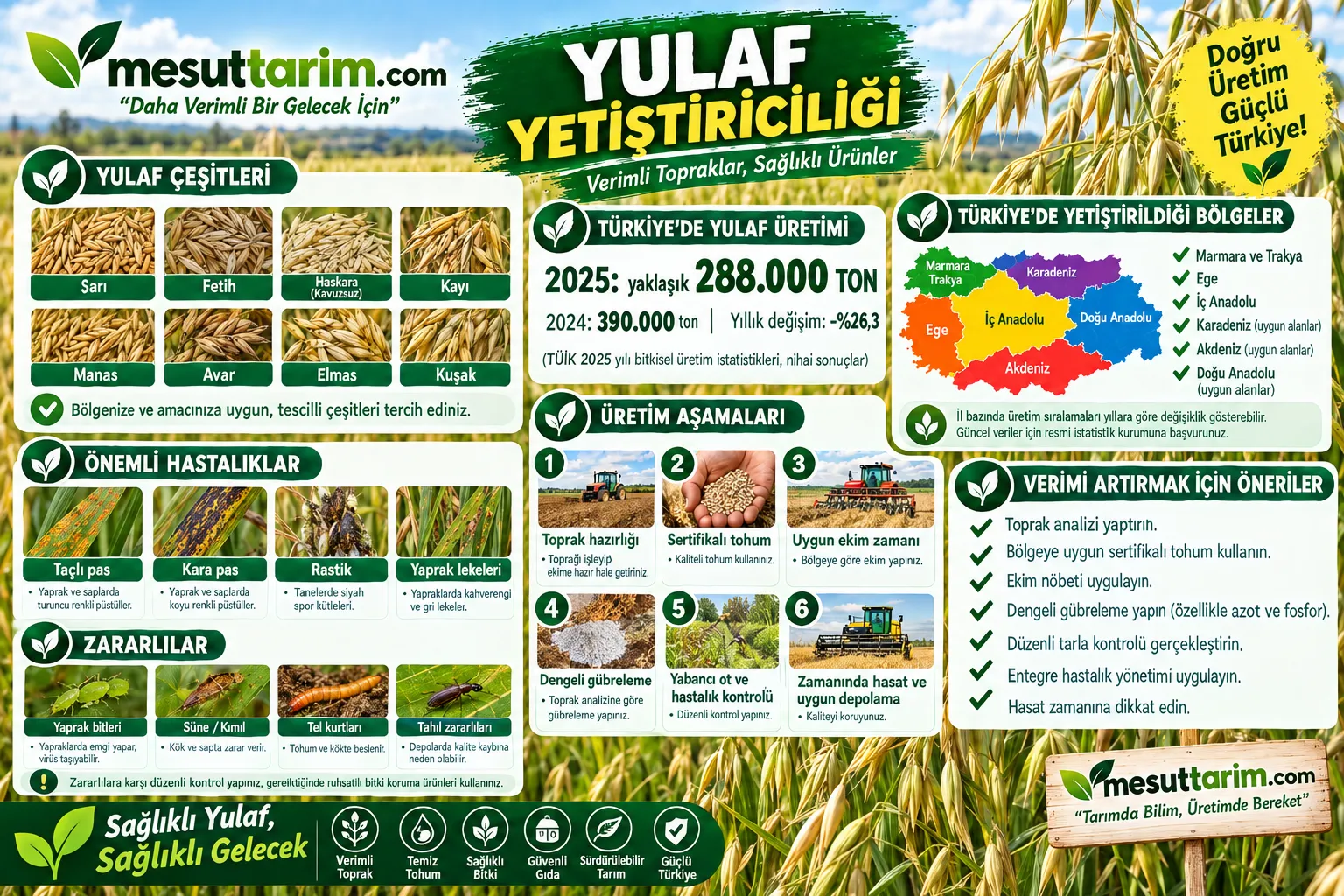 Yulaf Yetiştiriciliği ve Verim Rehberi