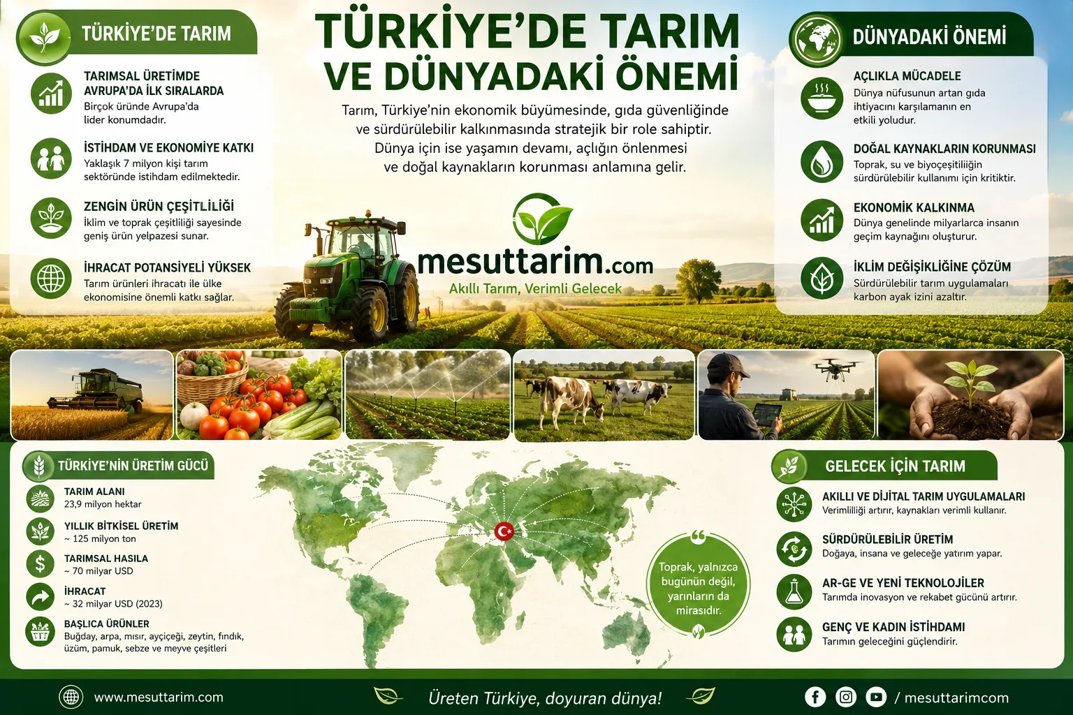 Türkiye’de Tarım ve Dünyadaki Önemi